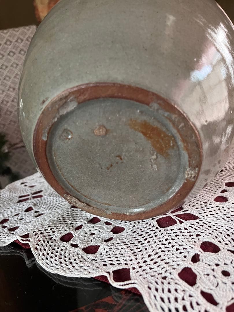 上野焼 壷 花器 花瓶 花入 華道具 茶道具 陶器 骨董品 江戸明治