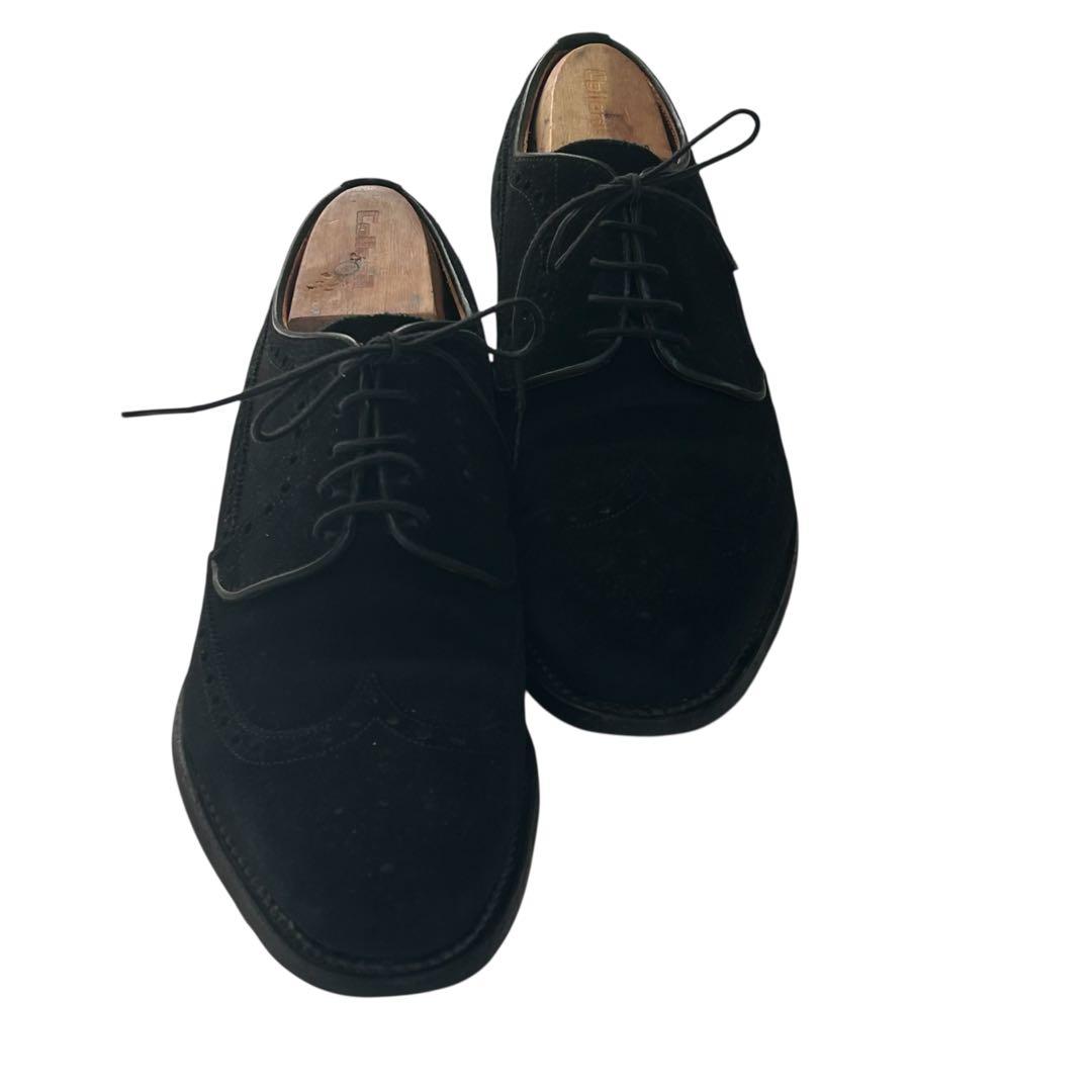 MICHAEL25 スコッチグレイン スエードウイングチップシューズ