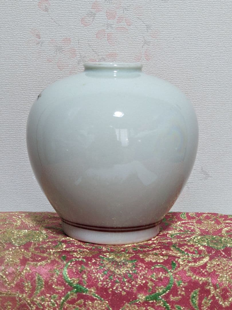 ♦11代酒井田柿右衛門 岩牡丹文様壺小壺 明治時代〜大正時代 古美術骨董品