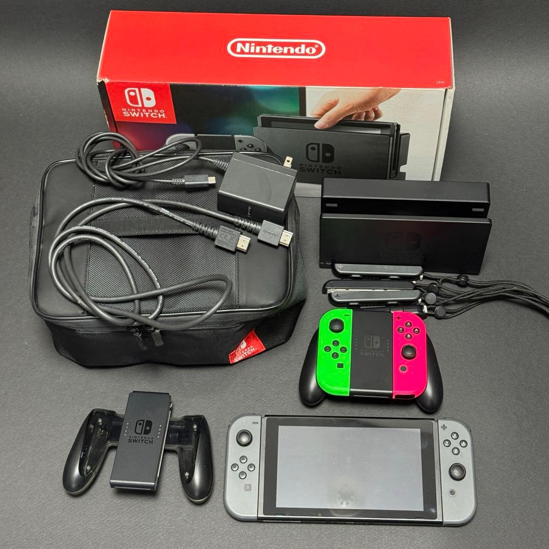 Nintendo Switch 本体 キャリングケース/ネオンJoy-Con付き