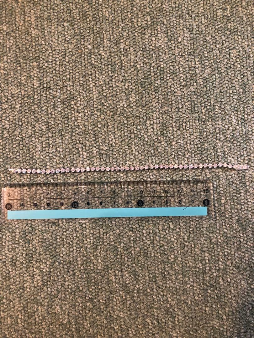 新品未使用✨最高級モアッサナイトテニスブレスレット 15カラット 18cm