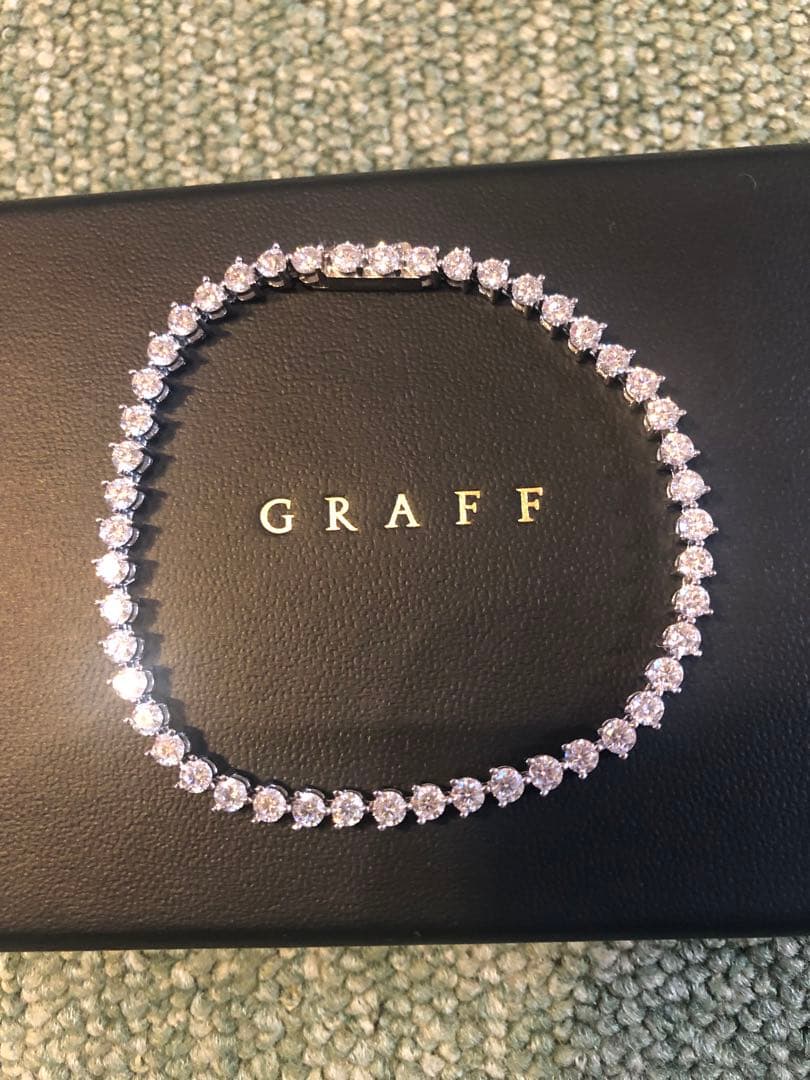 新品未使用✨最高級モアッサナイトテニスブレスレット 15カラット 18cm