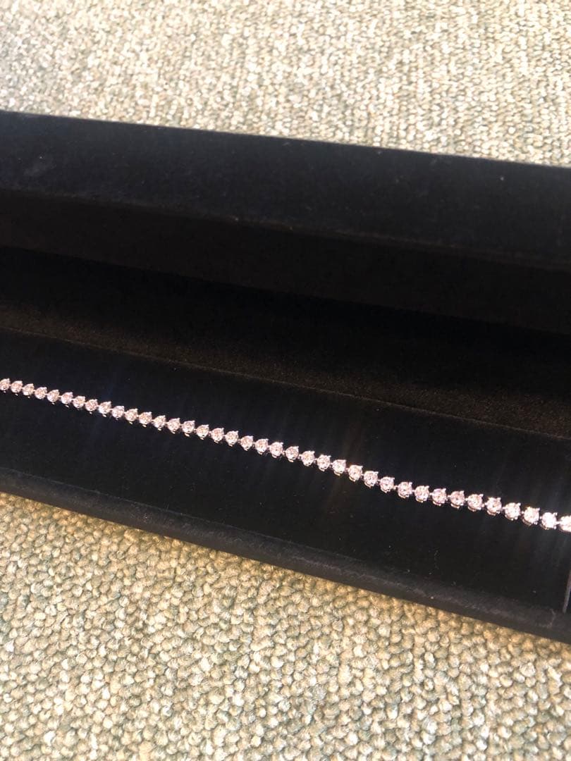 新品未使用✨最高級モアッサナイトテニスブレスレット 15カラット 18cm