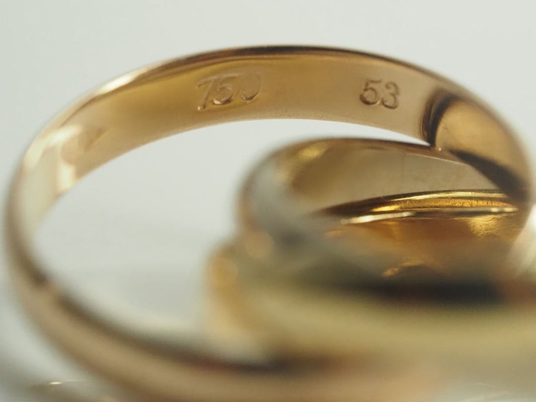 カルティエ　トリニティリング 750YG/WG/PG 53号(12.5号)