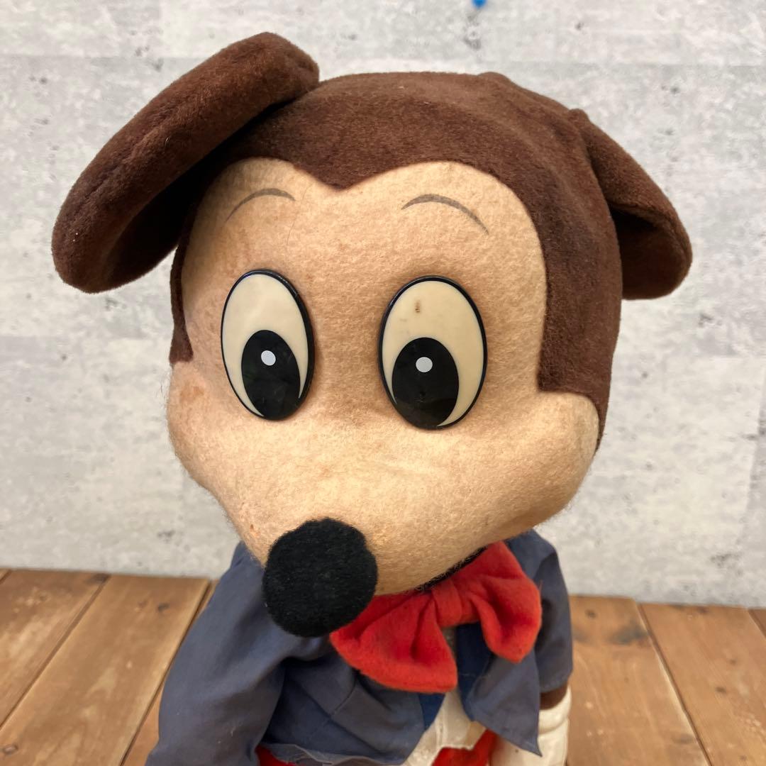 昭和レトロ 当時物 ディズニー Sankyo ミッキーオルゴール ぬいぐるみ