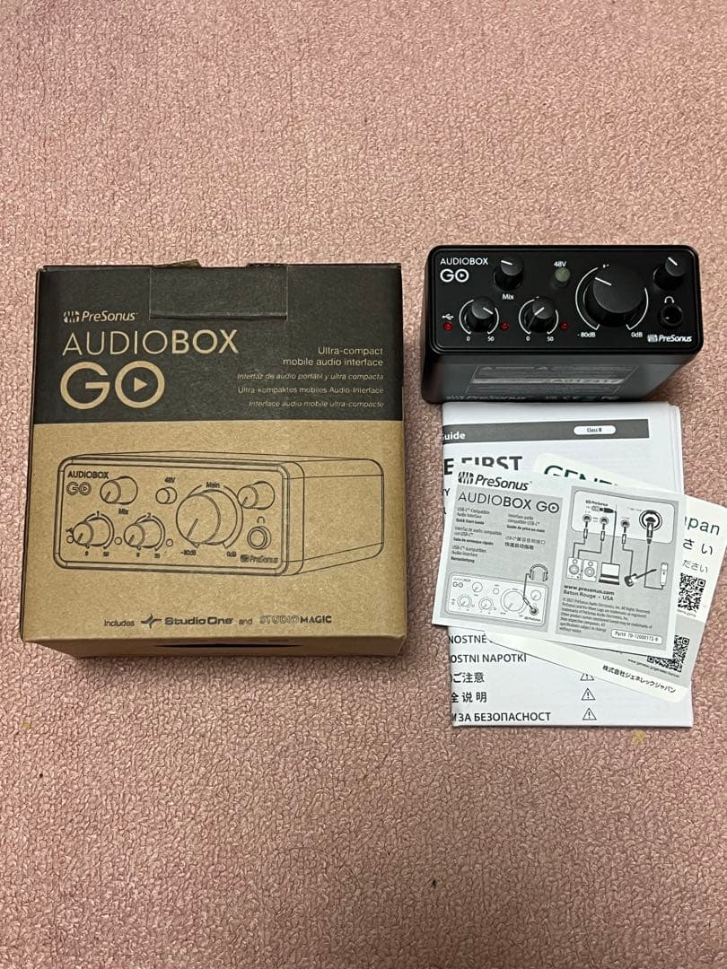 PreSonus Audiobox GO オーディオインターフェイス
