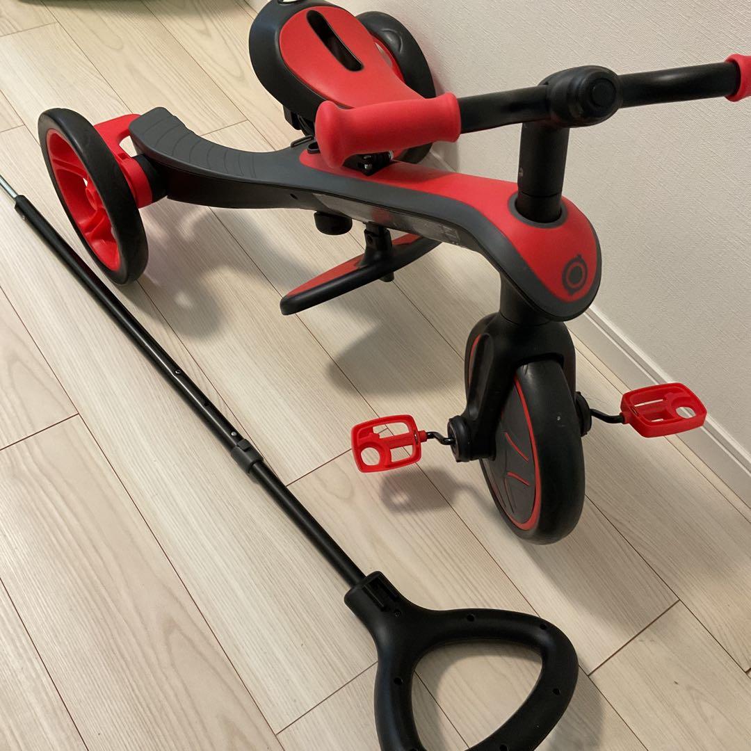 美品　GLOBBERグロッバー エクスプローラー トライク 3in1 レッド　赤