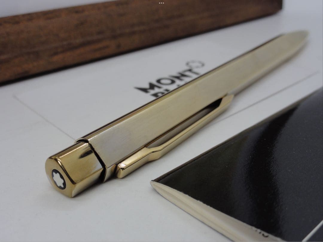 モンブラン⭐️レオナルド総金張りチタンTitaniumNo20280⭐️人間工学形状