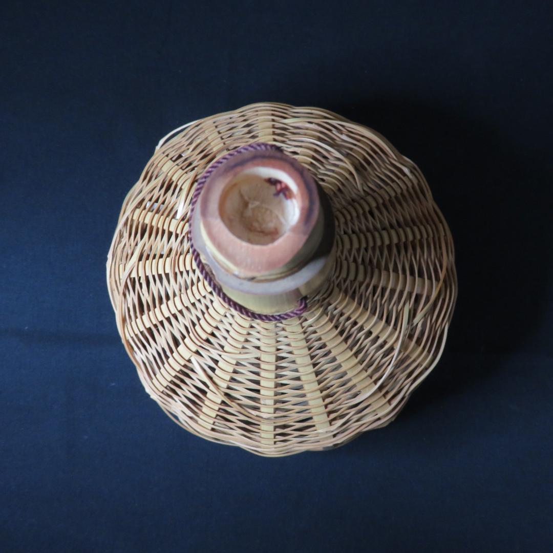 花籠 茶道具 竹籠 花入 虫篭 光峰 銘