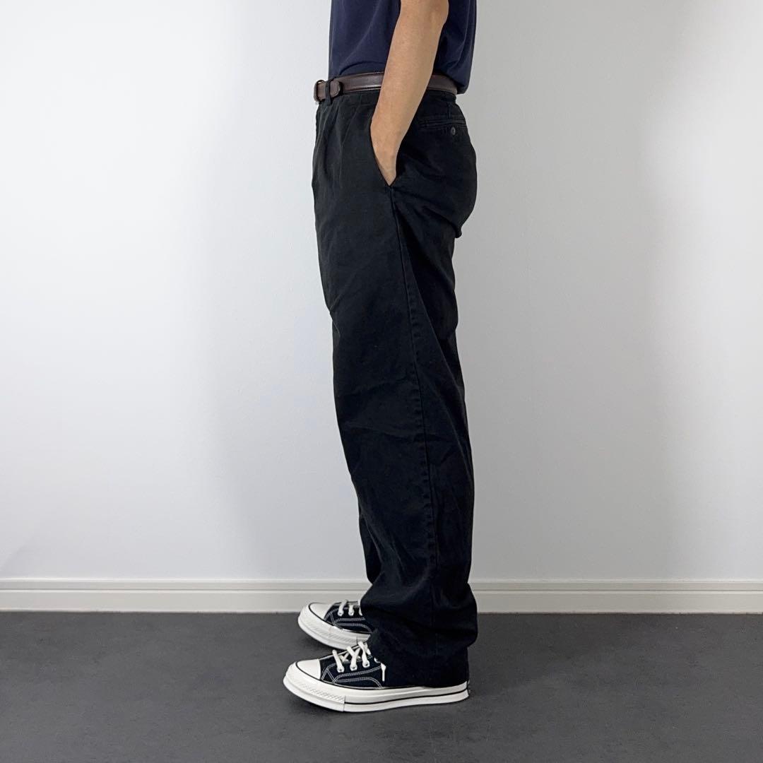 PoloRalphLauren ANDREWブラック ポロチノ W33L32古着