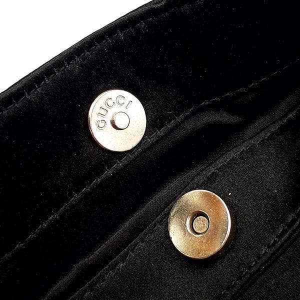 ◆超美品◆ グッチ GUCCI ハンドバッグ ミニバッグ 鞄 バンブー サテン地