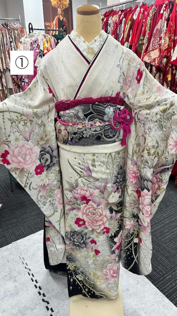 ミケにゃん様　振袖9点フルセット、小物セット【369】