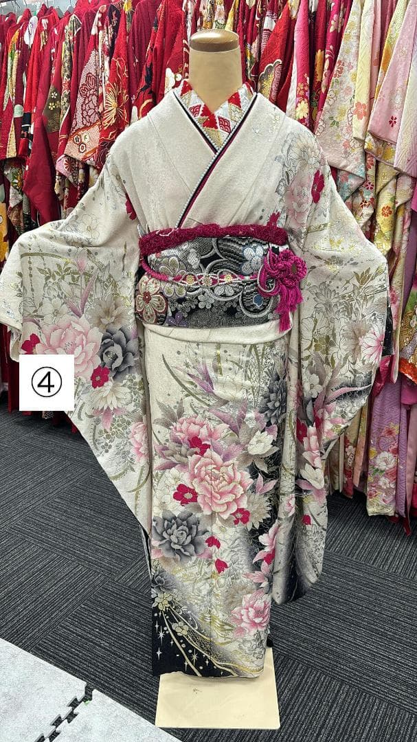 ミケにゃん様　振袖9点フルセット、小物セット【369】