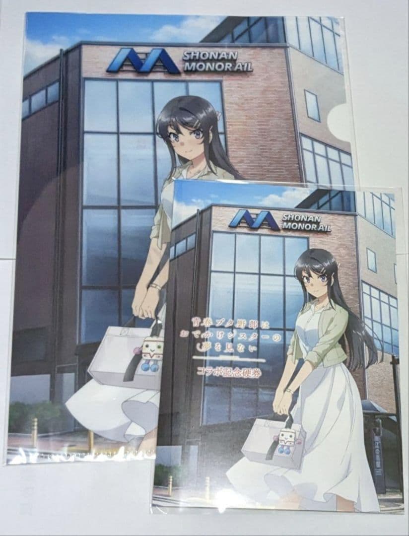 湘南モノレール 青ブタ コラボ 記念硬券セット＆クリアファイル セット 湘モノ