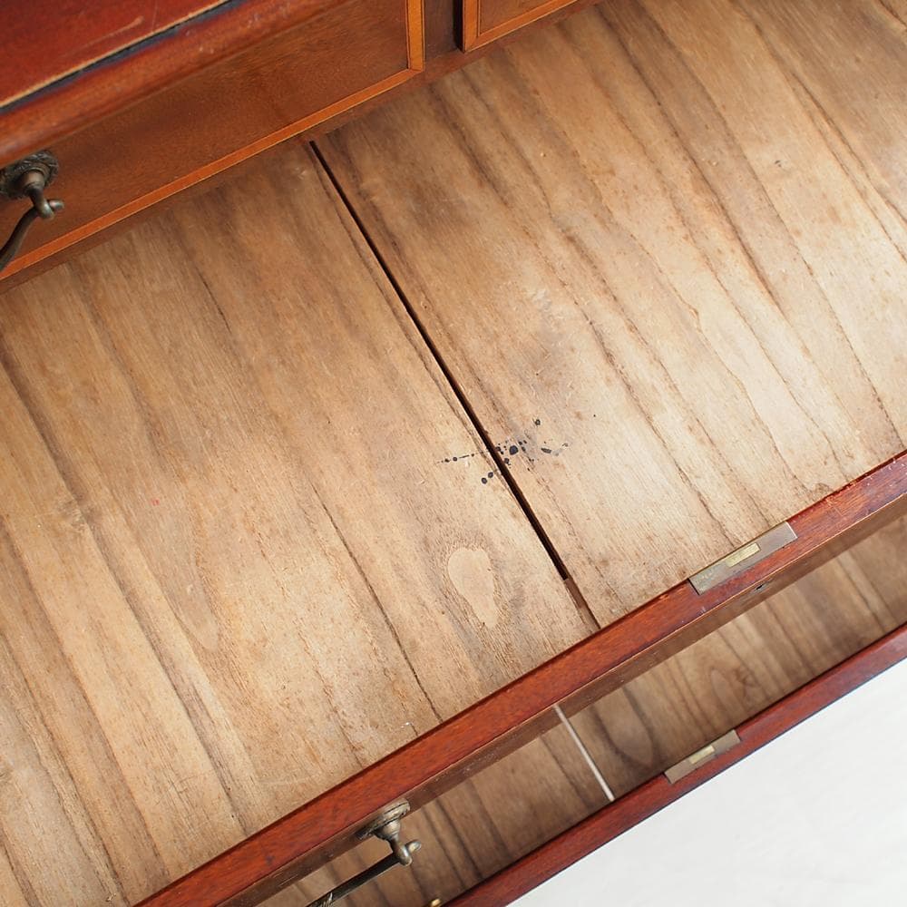 アンティーク ミラー付きチェスト 象嵌細工 ZR24025