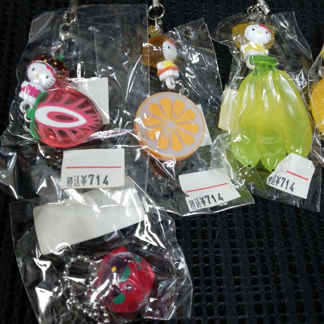 日*9様 レアハローキティフルーツバージョンチョコストラップアイスボールペン消し