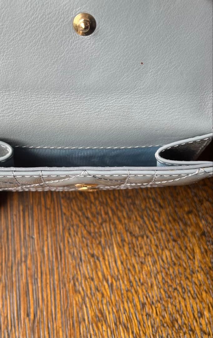 Christian Dior 三つ折り財布 グレー