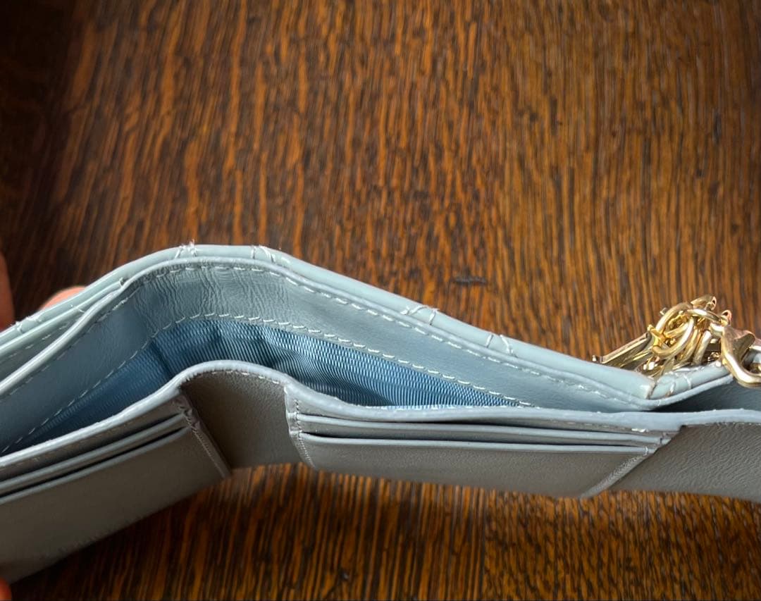 Christian Dior 三つ折り財布 グレー