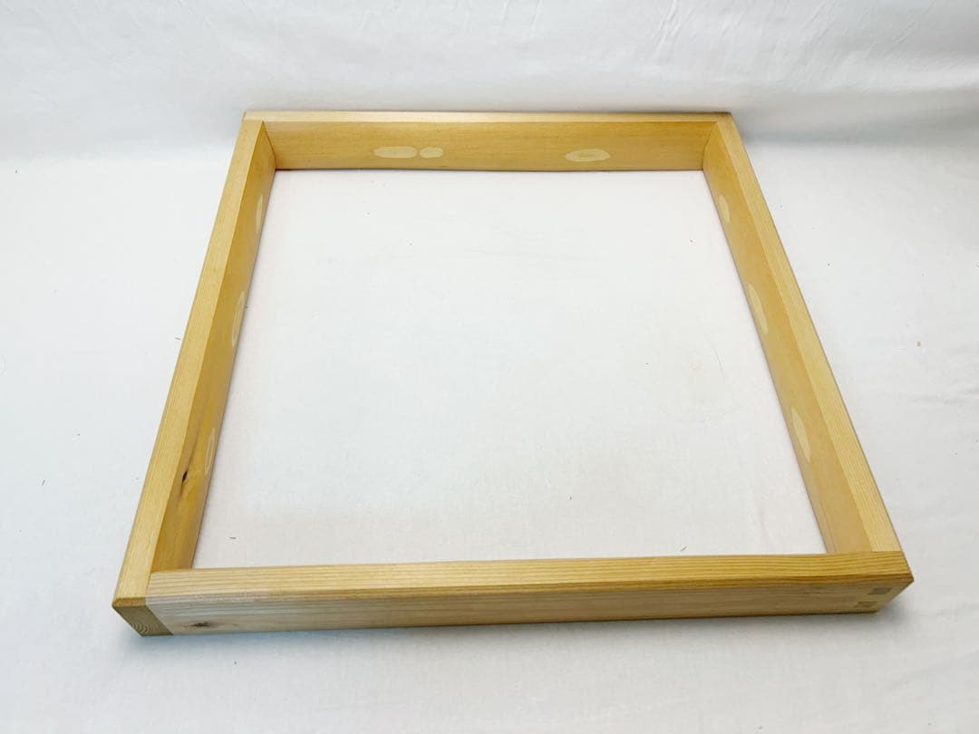 ほぼ未使用 茶道具 北山杉材 大炉炉縁 素地材 紙箱