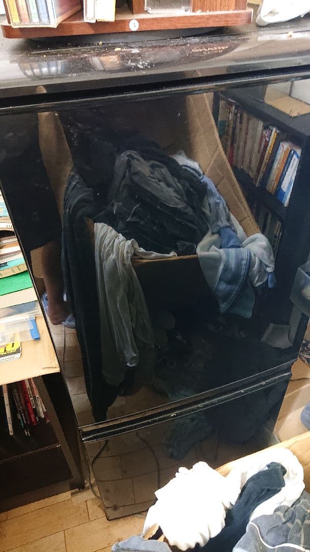 SHARP ブラック冷蔵庫 SJ-14W