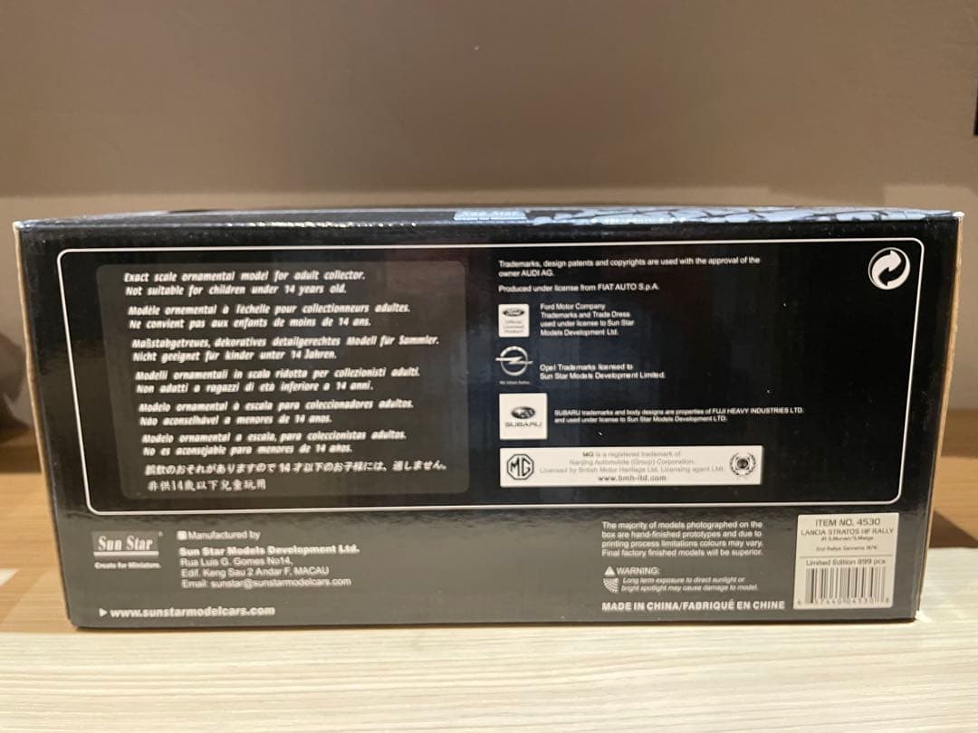 ミニカー LANCIA STRATOHF RALLY 1:18