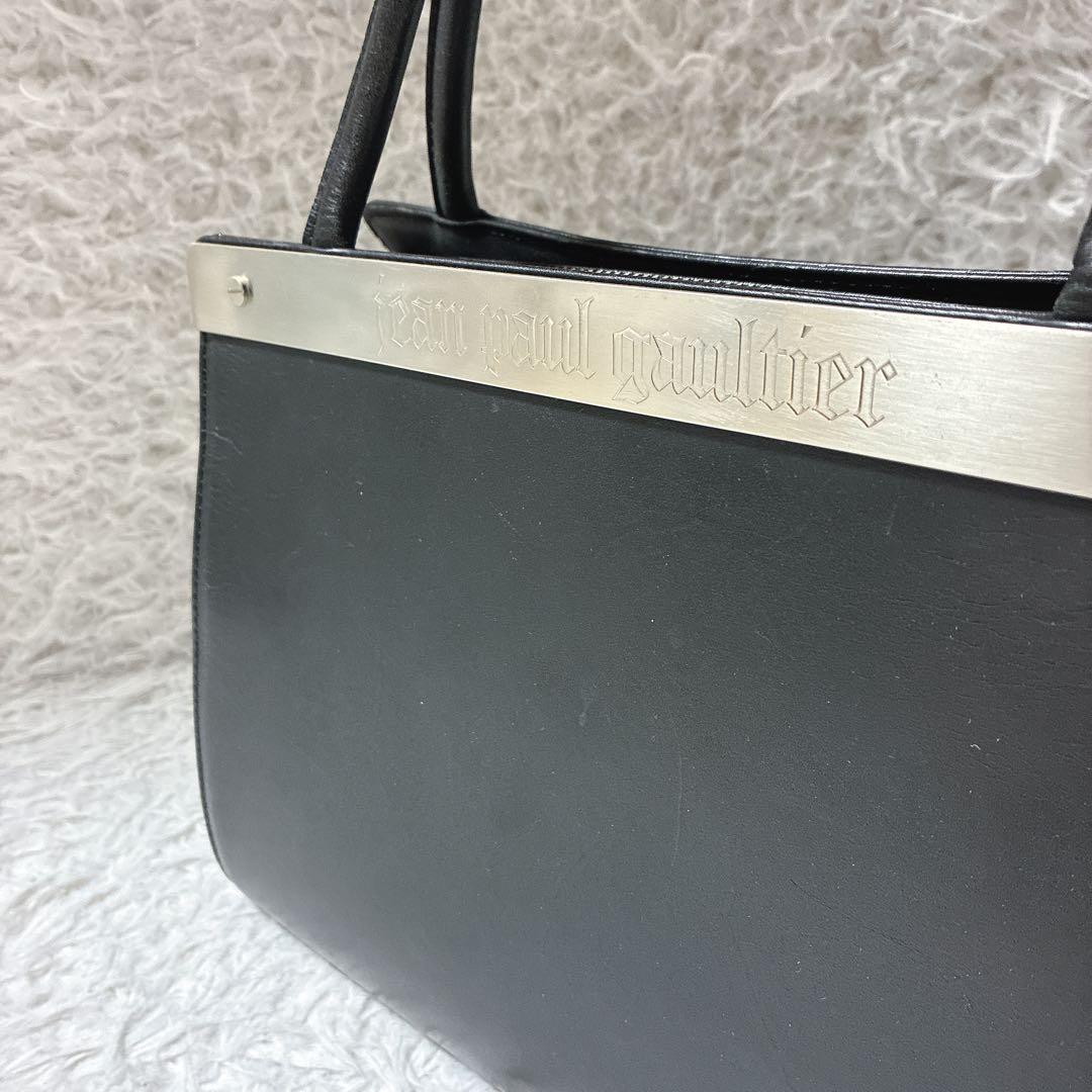 miwako ☆ ジャンポールゴルチエ　メタルプレート　ハンドバッグ　無地