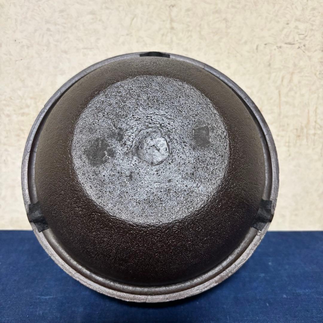 銀摘み 風炉 茶釜 電熱器 唐銅朝鮮風炉釜 野々田製電熱器 敷板 茶道具