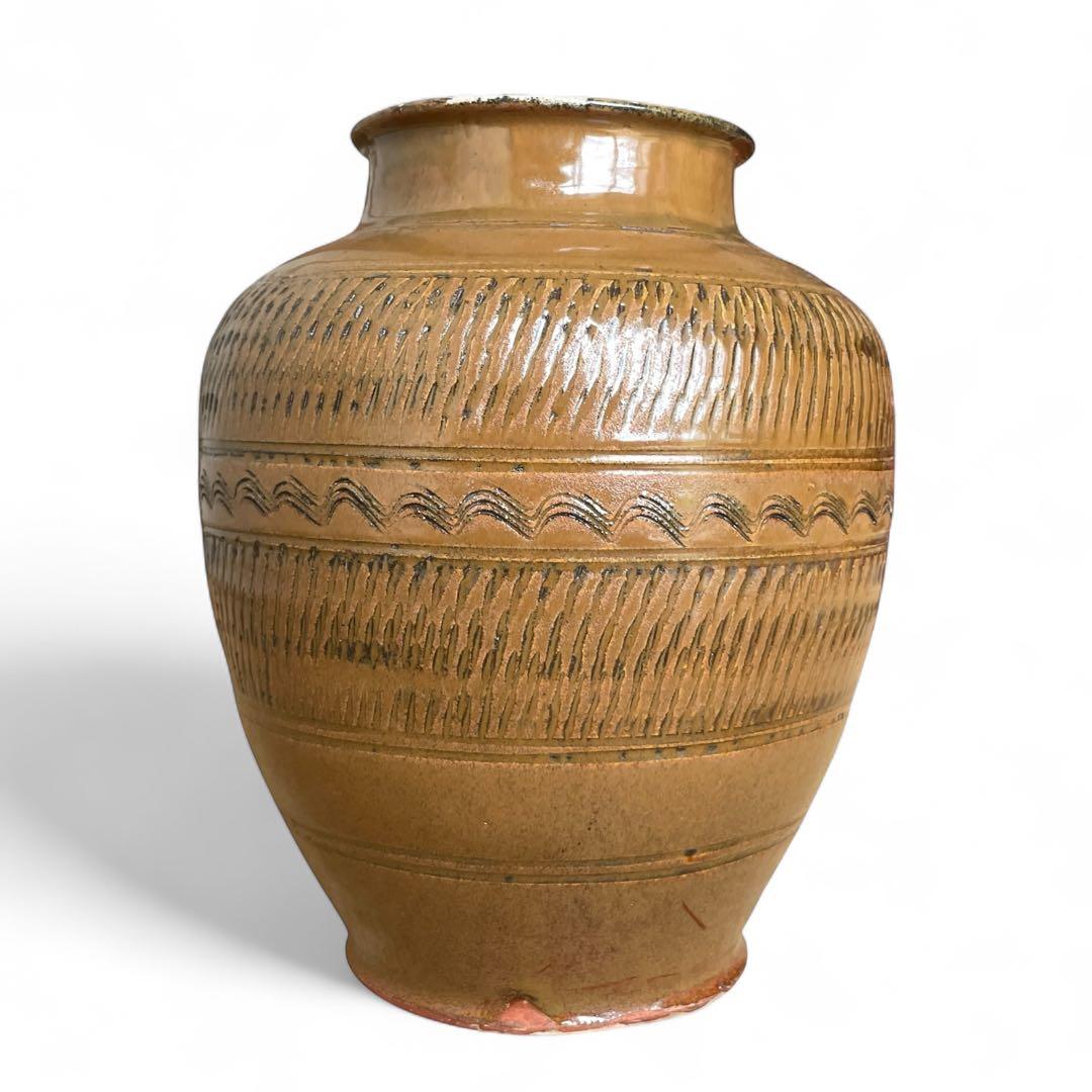 【小鹿田焼】 壺 花瓶 花器 フラワーベース 民芸 民藝 バーナードリーチ 柳