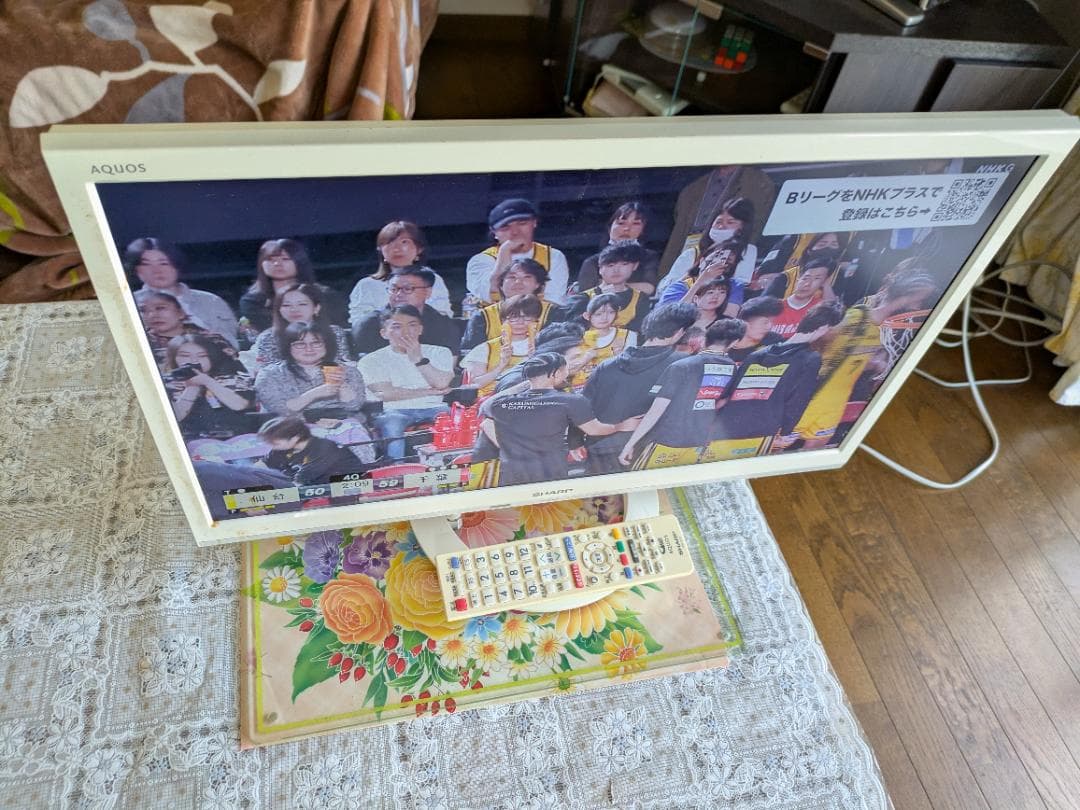 【中古】SHARP 22V型 LED液晶テレビ AQUOS ホワイト