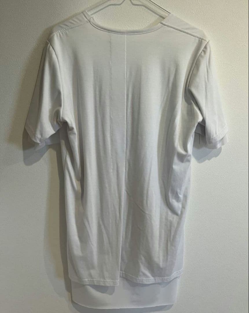 桜井着 キリュウキリュウ Vネックレイヤードカットソーシャツ M 白黒