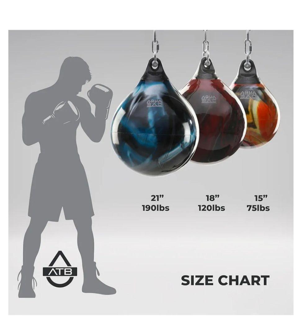 Aqua Bag 21インチ サンドバッグ黒 190ポンド