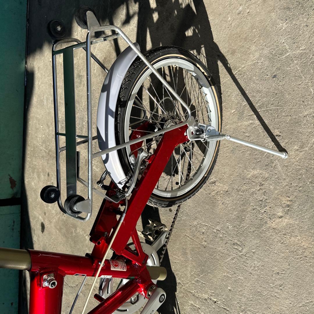 赤 折りたたみ自転車