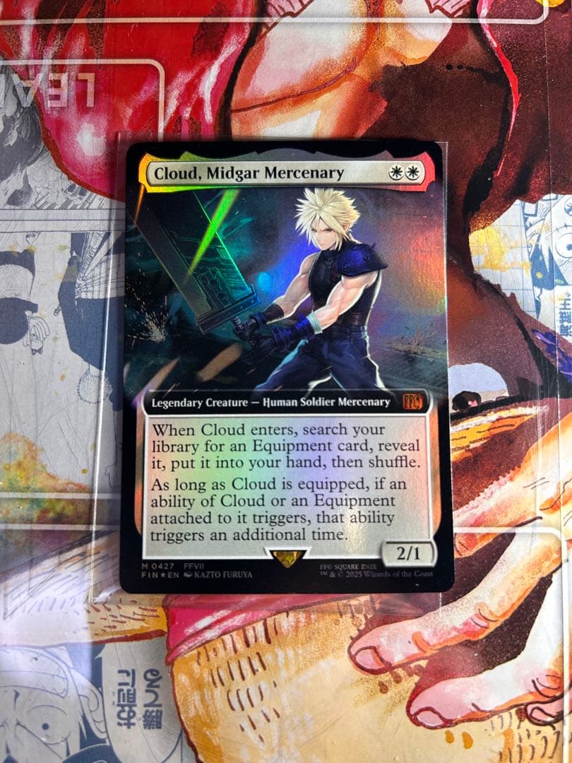 マ*ク様 MTG ミッドガルの傭兵、クラウド 拡張foil 英語版