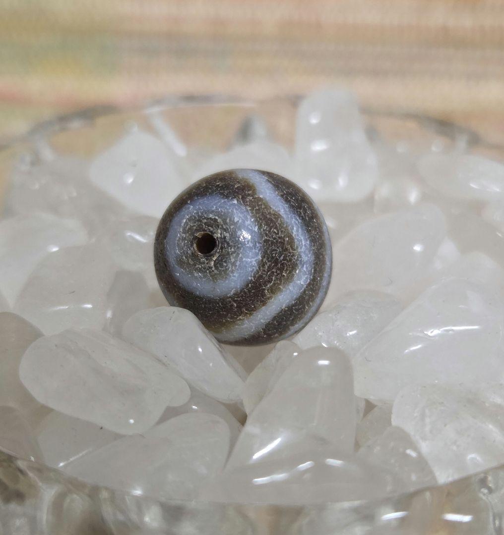 051　天珠　楕円形　水紋天珠　dzibeads！