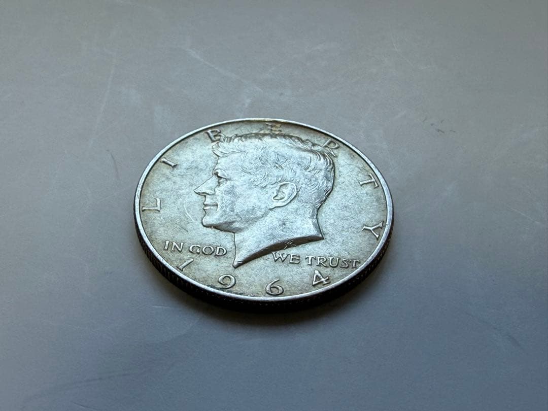 【1964年】ケネディハーフダラー銀貨3枚