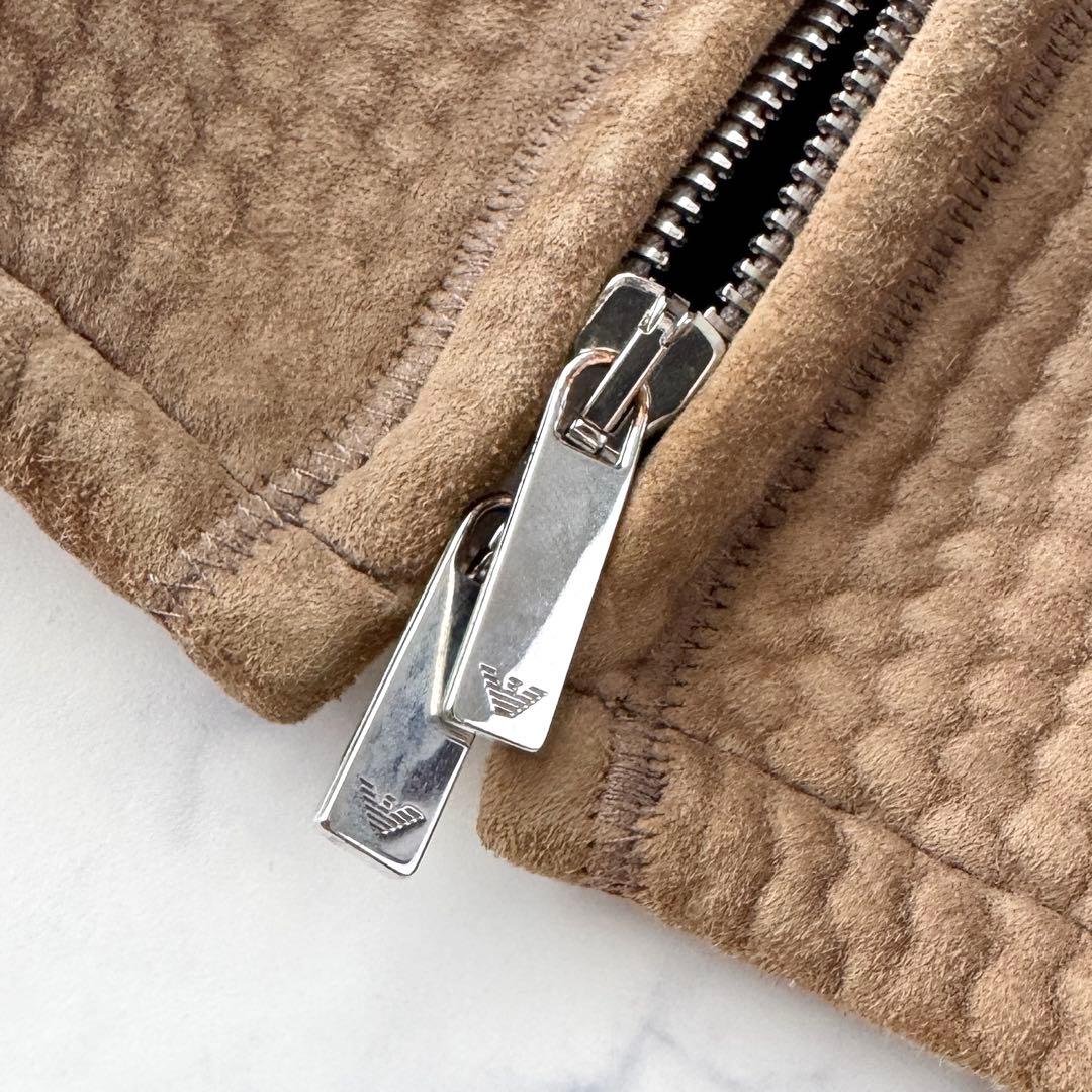 エンポリオ アルマーニ レザー ブルゾン ジャケット ライダース 44 S相当