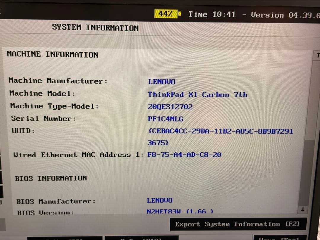 ThinkPad X1 Carbon Gen7 16GB Office付き