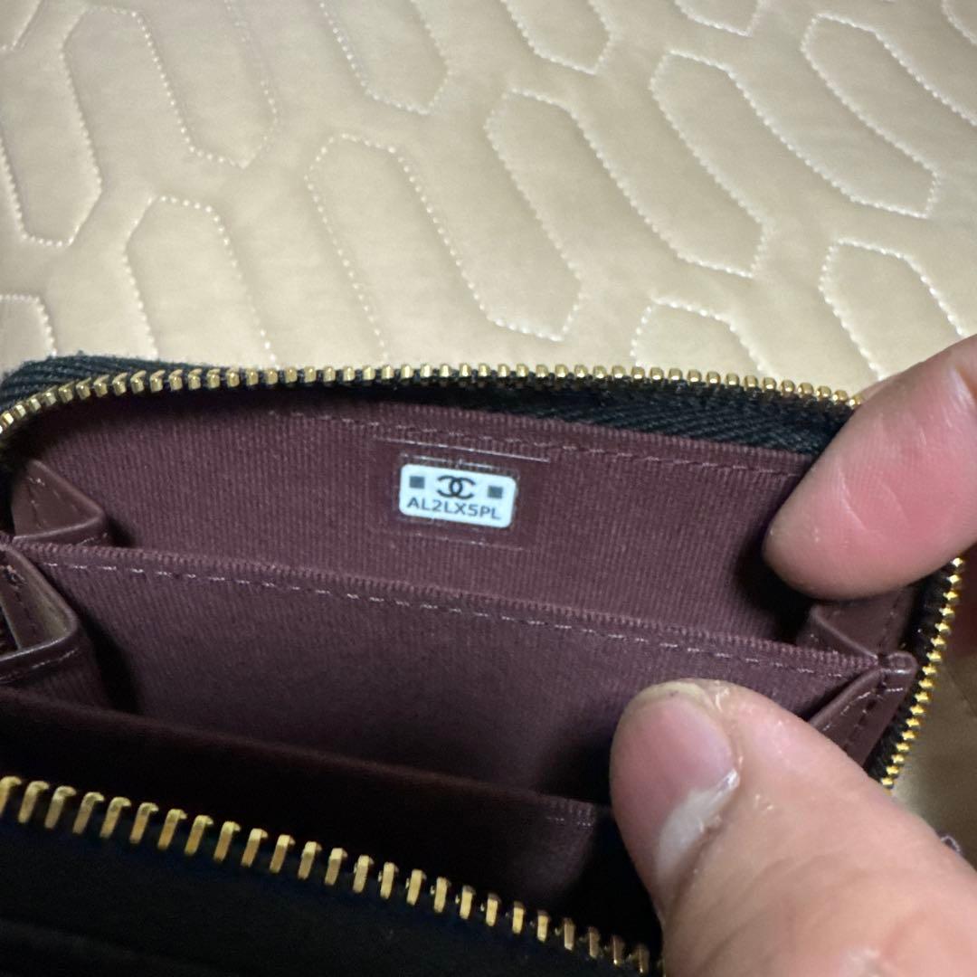 CHANEL ブラックレザー ケース AL2LXSPL