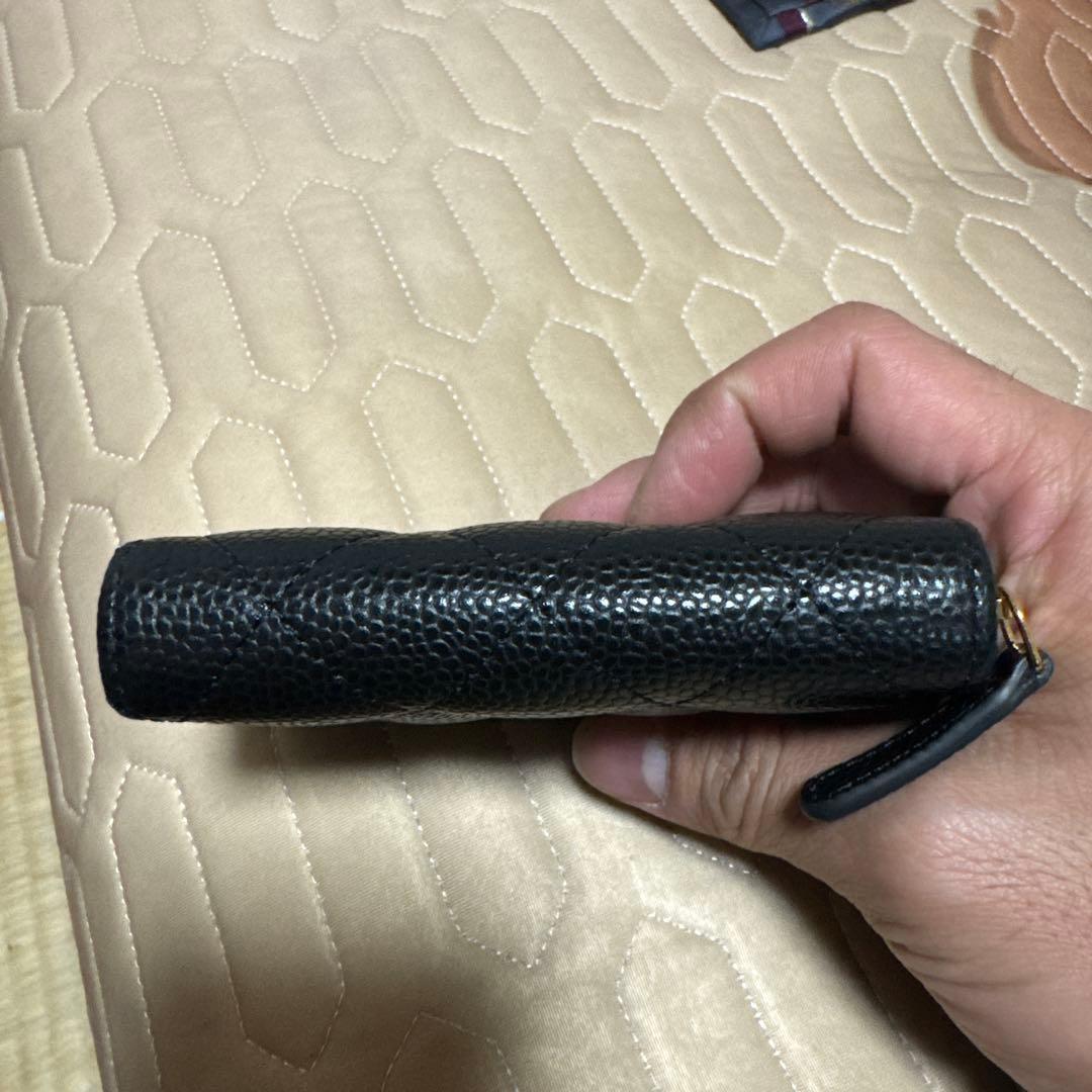 CHANEL ブラックレザー ケース AL2LXSPL