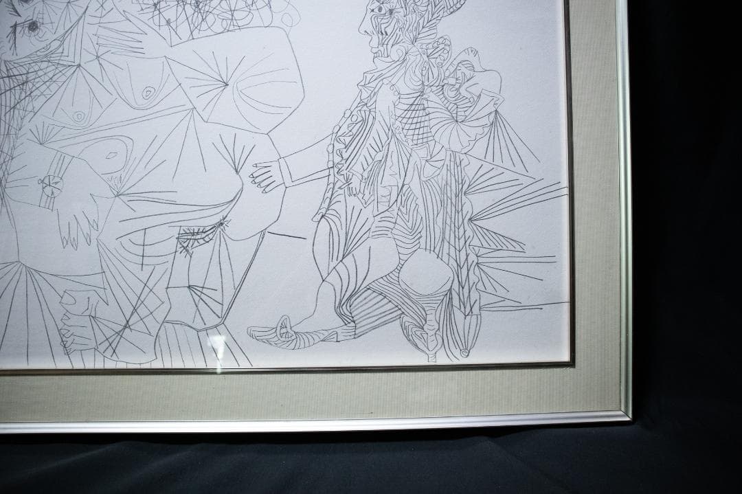 かなり大きなピカソの原画 鉛筆画