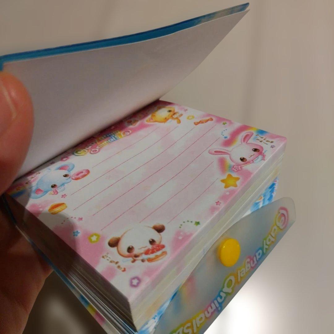 平成レトロ メモ帳 未使用 当時物 Baby angel animal レア