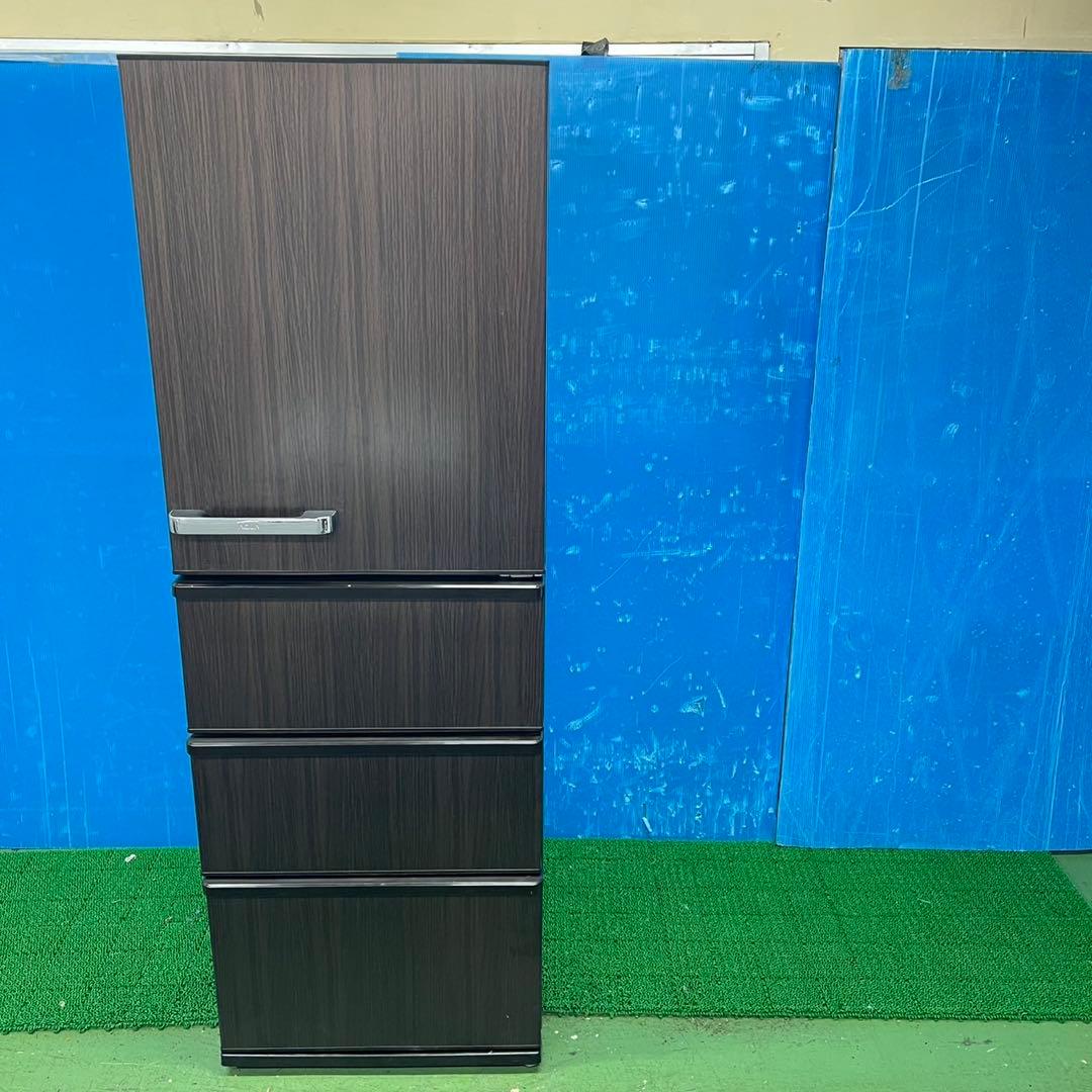 387 冷蔵庫　大型　木目調　400L〜500L 自動製氷機付　美品　右開き