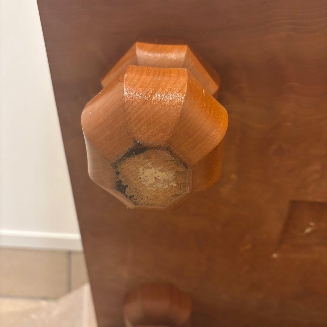 稀少！木製天然木 本榧 柾目 一枚物 脚付 碁盤 桐盤覆付厚21cm検囲碁本榧