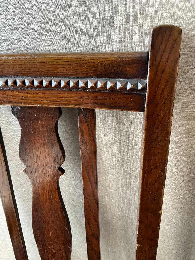 ロイズアンティークス購入　イギリスアンティーク　ダイニングチェア1脚