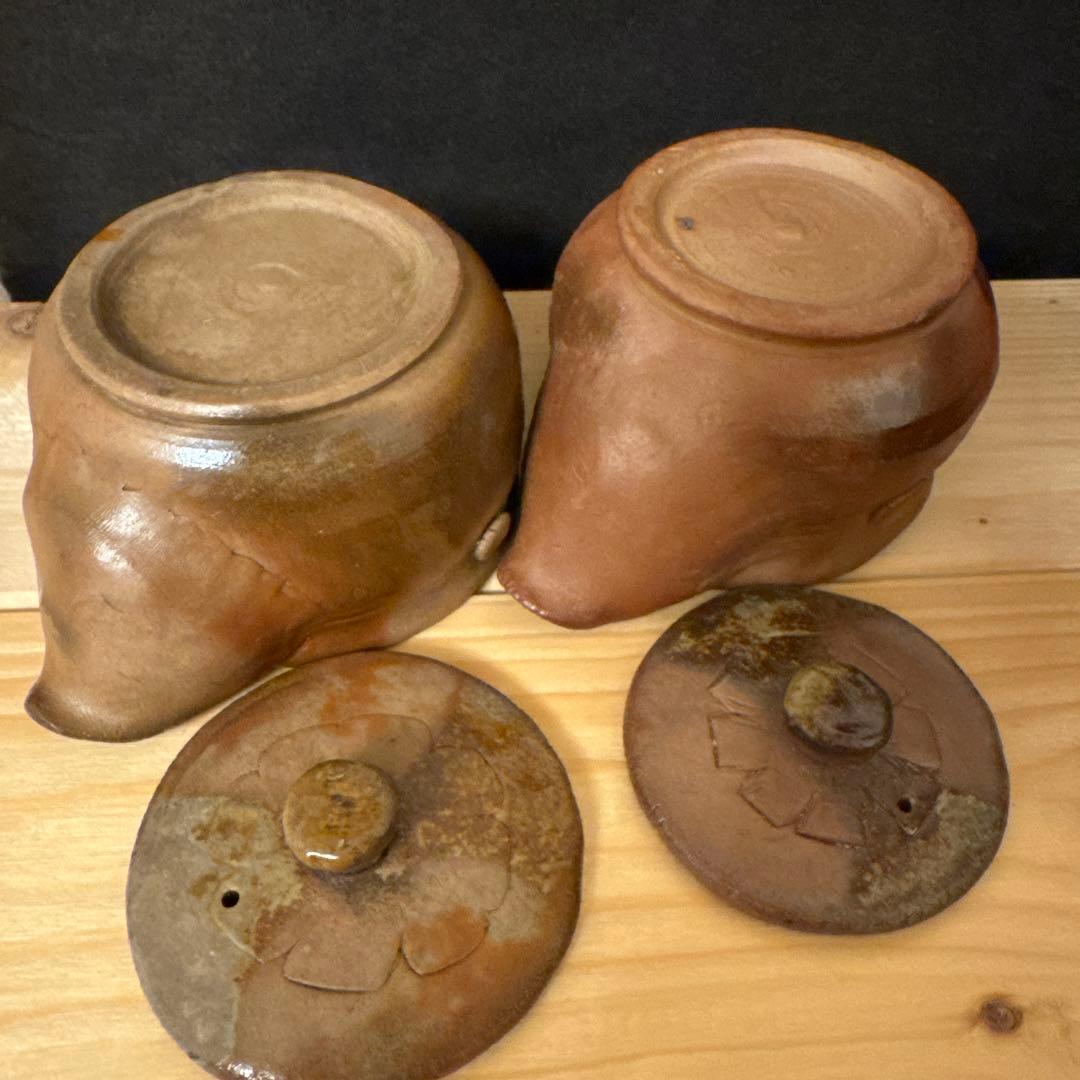 蔵出し品 備前焼 宝瓶 作家造 煎茶道具