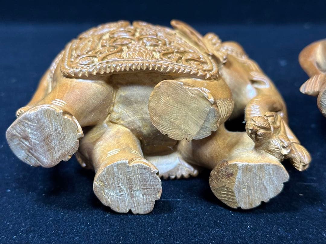 木彫り　白檀　インド　象そう　彫刻 置物　細密細工　骨董　アンティーク