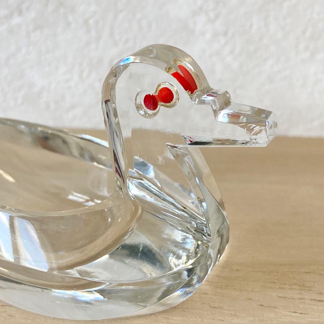 クリスタルガラス　バード　モダン　デザイン　北欧　鳥　ガラス　ヴィンテージ