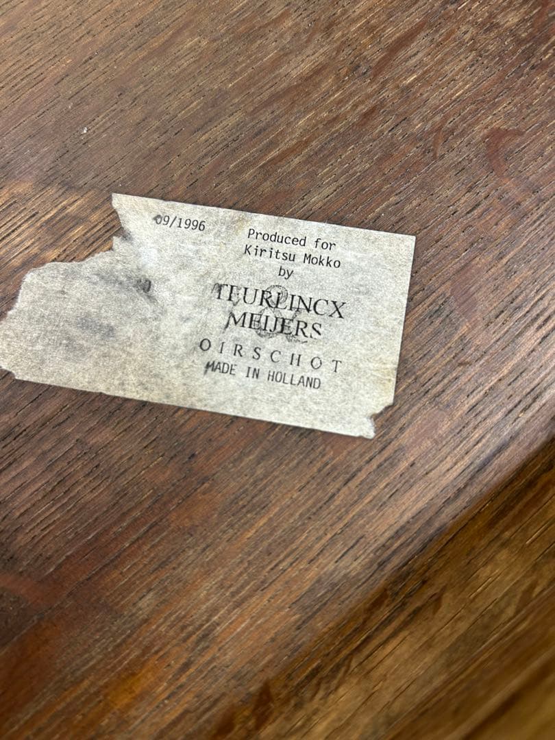 ストリップド家具　アンティークテーブル ろくろ脚テーブル　オークテーブル　古家具