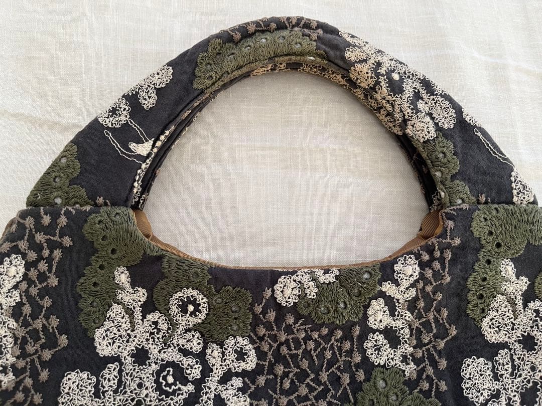 1/22本日まで　ミナペルホネン エッグバッグ　happy camouflage