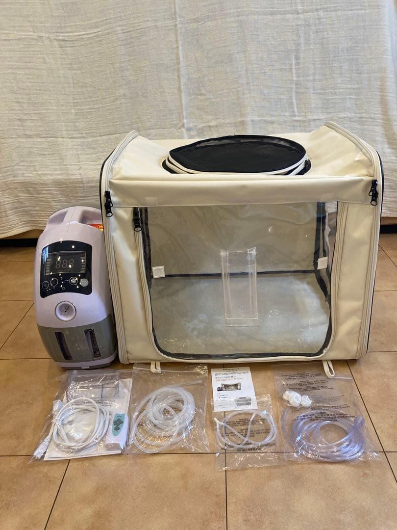 ペット用酸素濃縮器 クリーム色